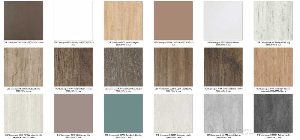 Полиці, полки, полочки із ДСП на замовлення : вибір кольорів, розмірів