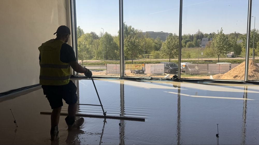 Wylewki anhydrytowe, plynny styropian, styrobeton