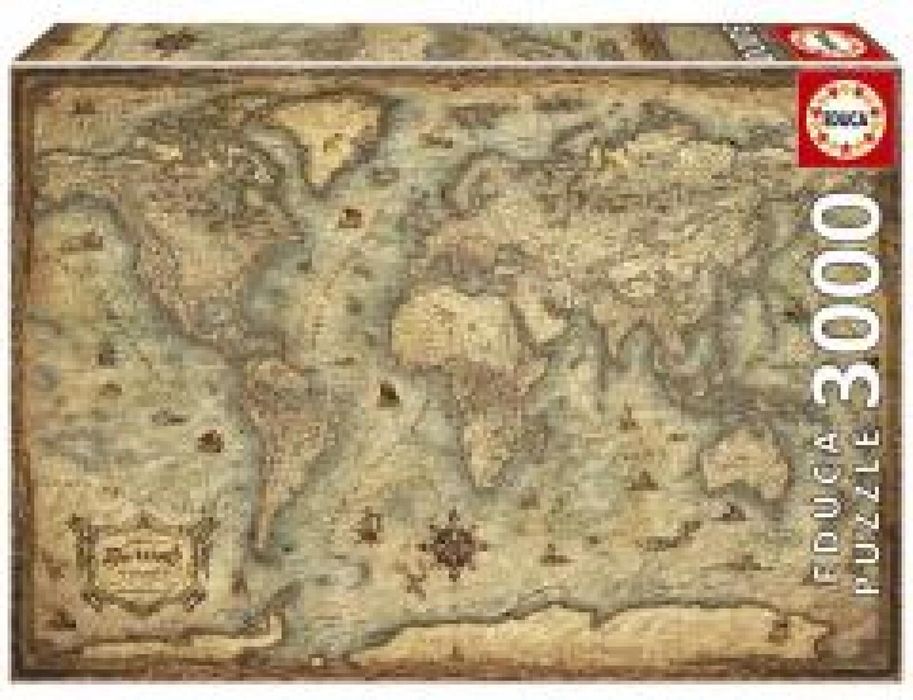 Puzzle 3000 Mapa świata pudełko,67x466 mm