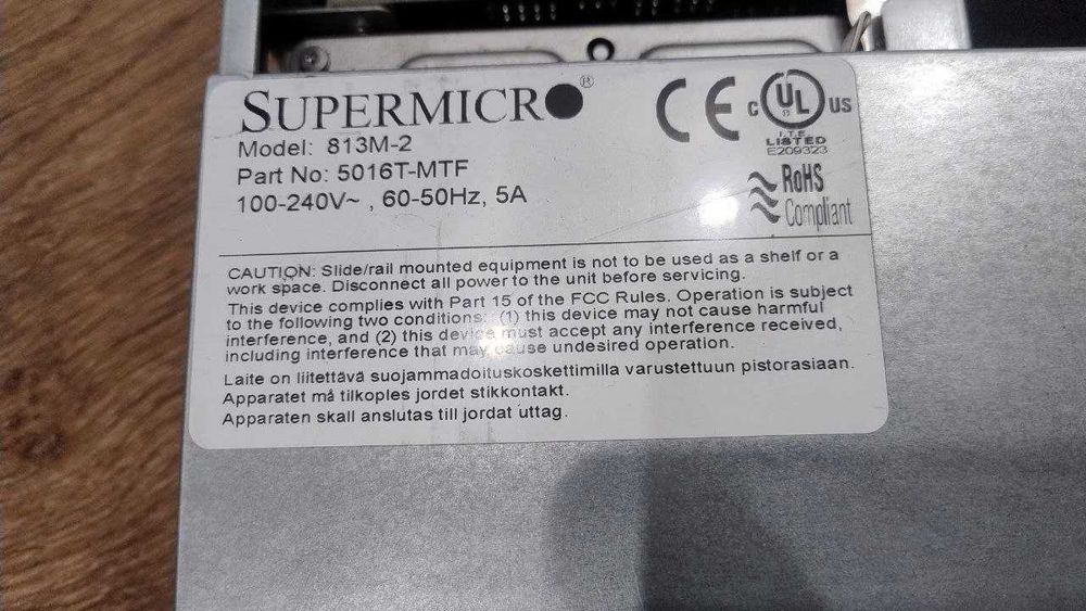 Сервер 1U Supermicro X8STI-F