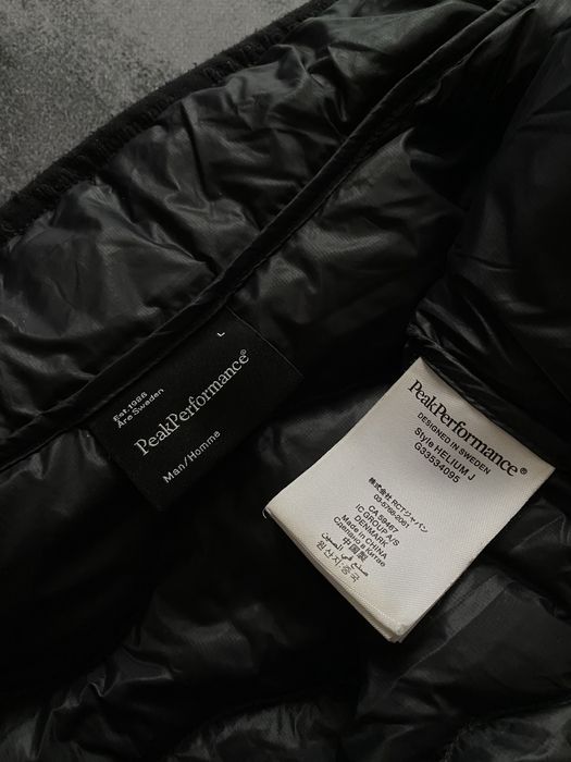 Зимний пуховик Peak Perfomance чёрный мужской оригинал