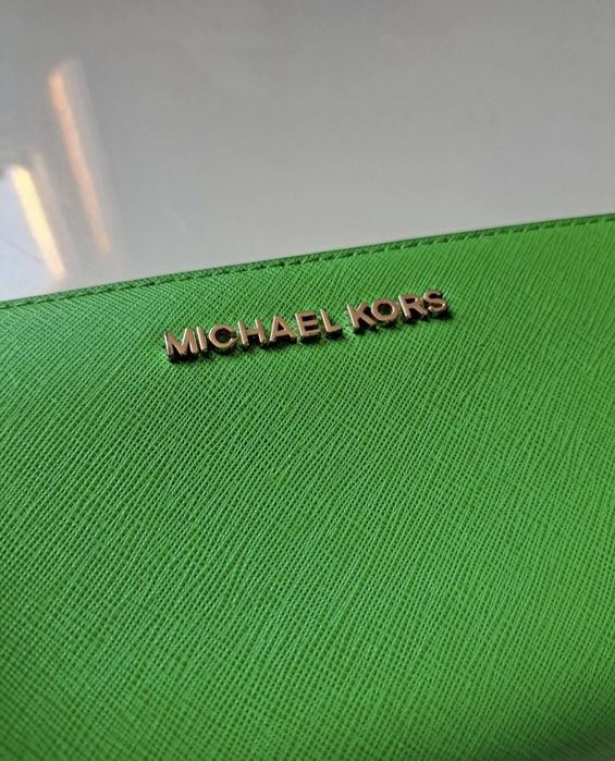Carteira Michael Kors Continental Jet Set Verde L