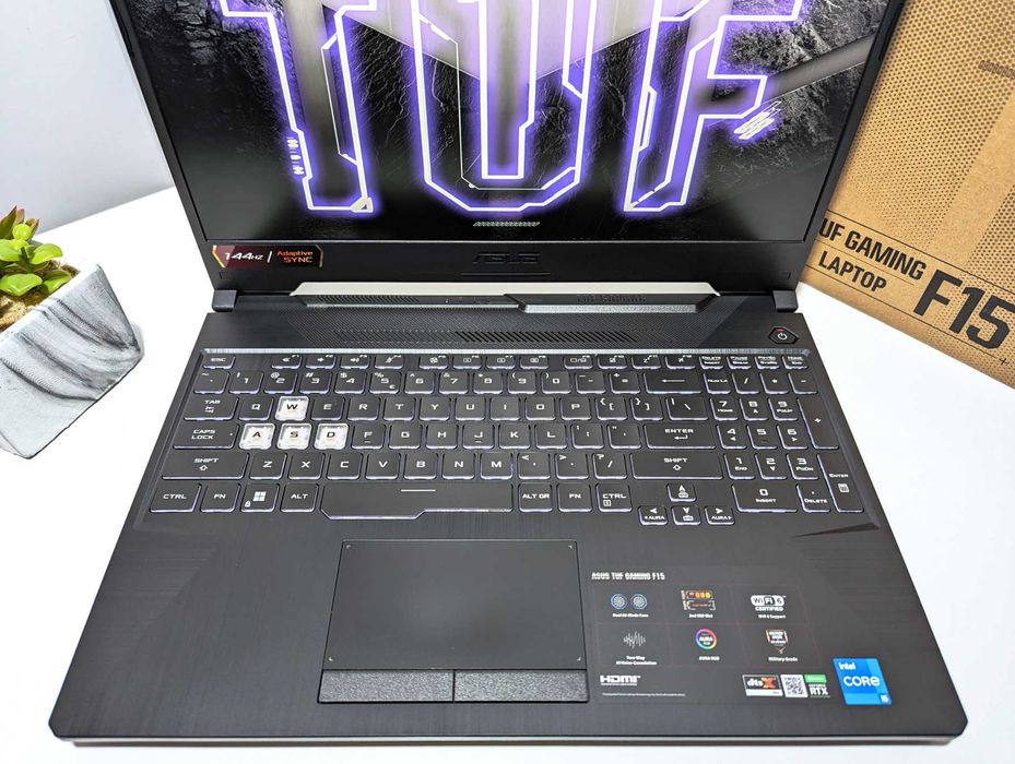 LAPTOP GAMINGOWY Asus TUF F15 RTX 3050 Intel i5-11400H 144 hz