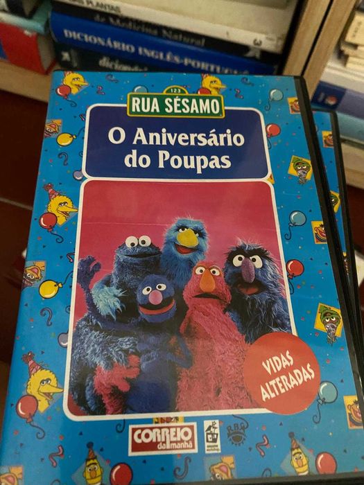 DVDs da rua Sésamo, preço por DVD, portes grátis