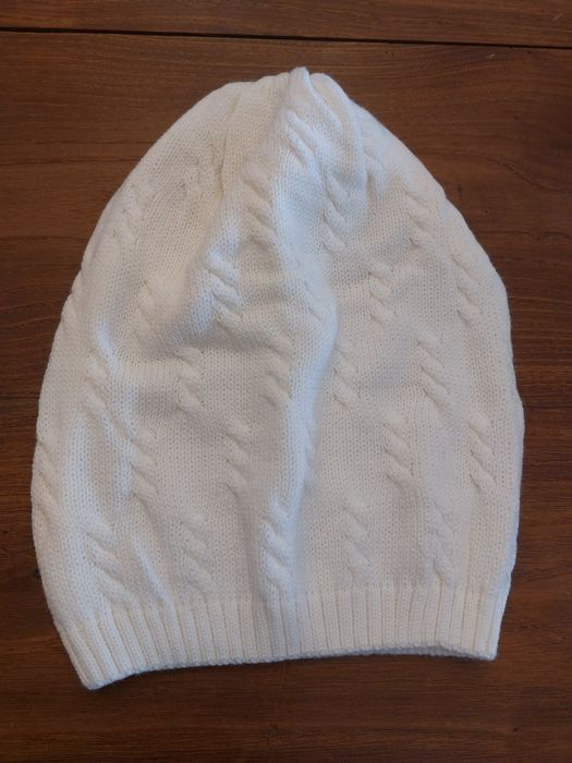 Gorro de malha branco