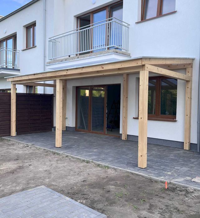Zadaszenie Tarasu Drewniane Poliwęglanowe Altana Pergola Taras Carport