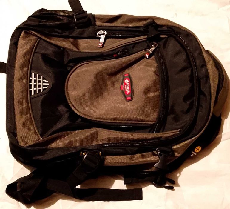 Міський рюкзак POWER IN EAVAS чорно-олива (чорно-синій), новий