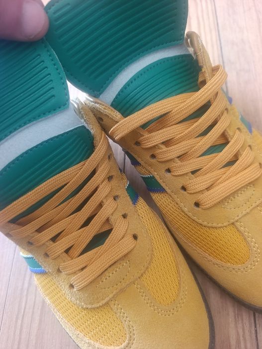 Adidas samba jaune moutarde vert brésil