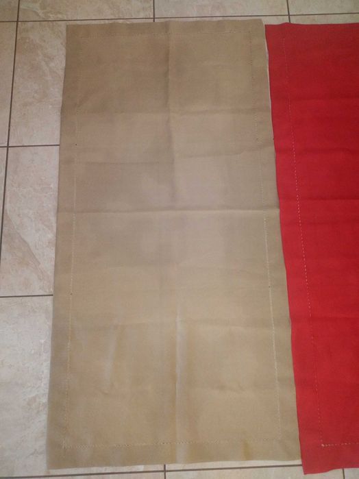 2 nowe bieżniki czerwony i cappuccino  117x58cm