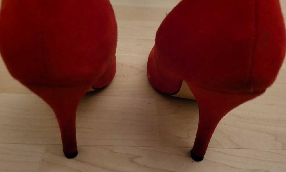 Sapatos salto alto, vermelho, Seaside, tamanho 35