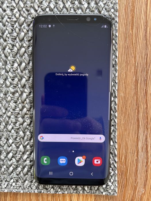 Samsung Galaxy S8 uszkodzony wyświetlacz, sprawna elektronika.