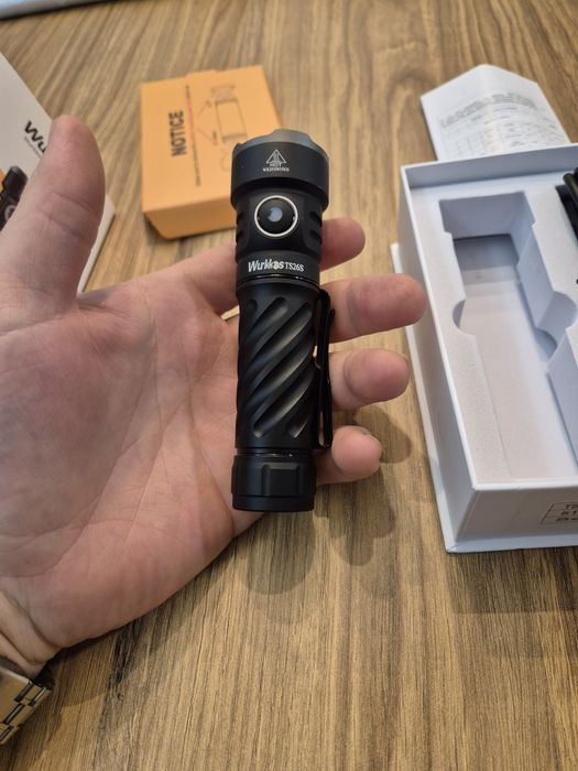 Latarka Wurrkos TS26S Max3100 lumen szperacz Nowa Bat.21700 mocna.