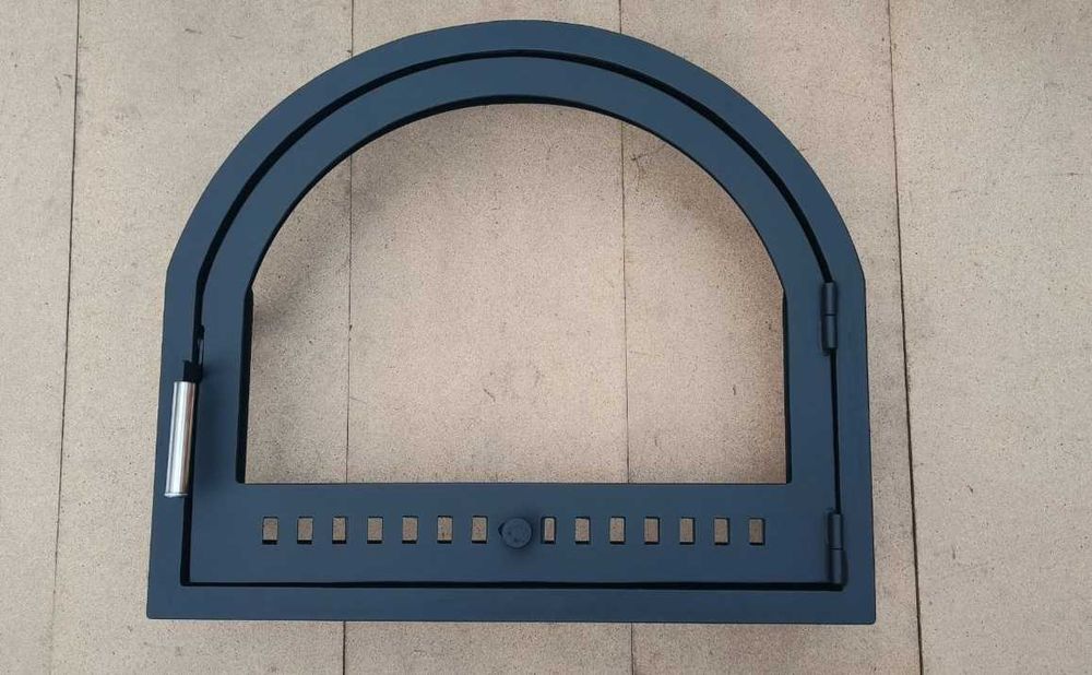 Дверця для каміна арочна на замовлення, дверца в камин со стеклом арка