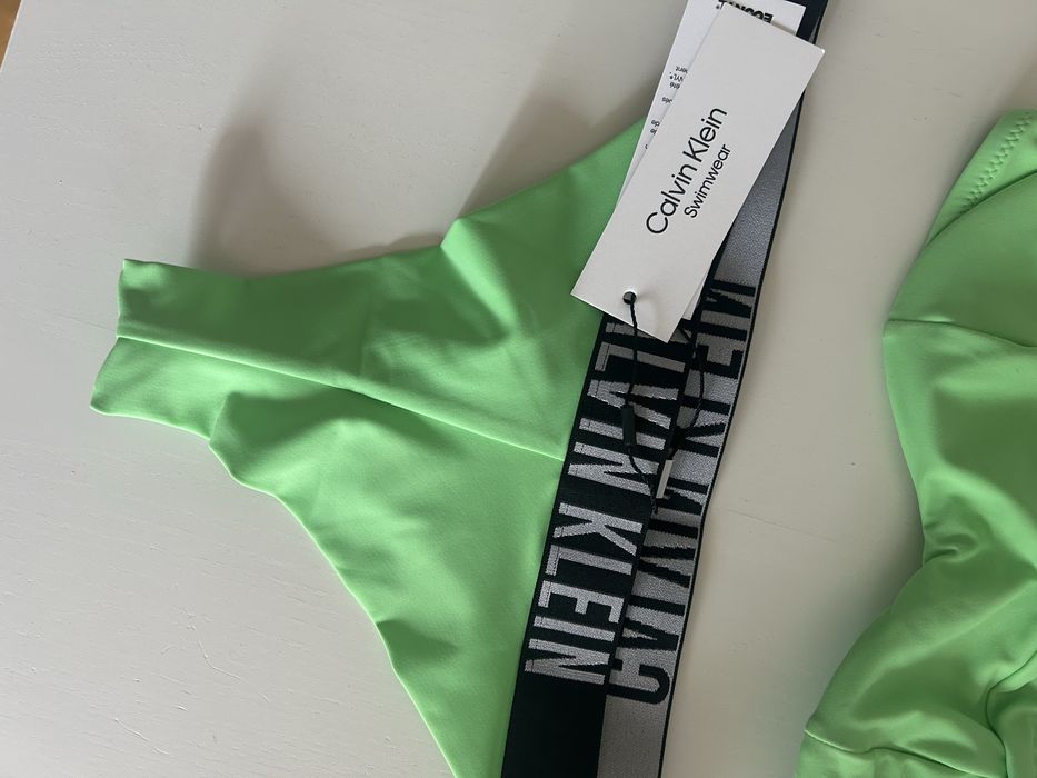 Oryginalny strój kąpielowy Calvin Klein bikini neon