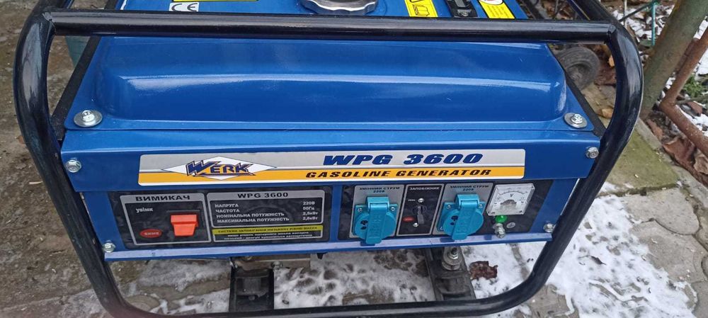 Генератор бензиновий 2.5 кВт Werk WPG3600