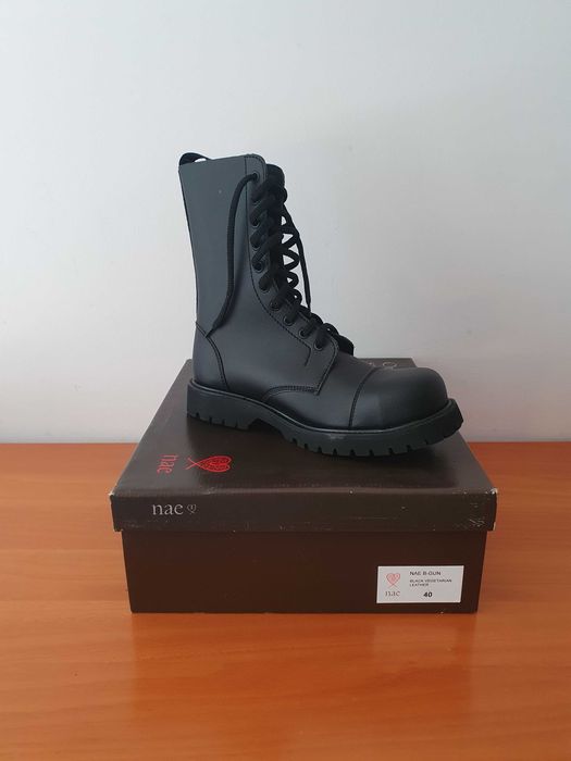 Botas NAE B-GUN Black vegetarian leather