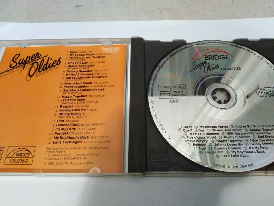 CD Super Oldies Musica dos anos 60.