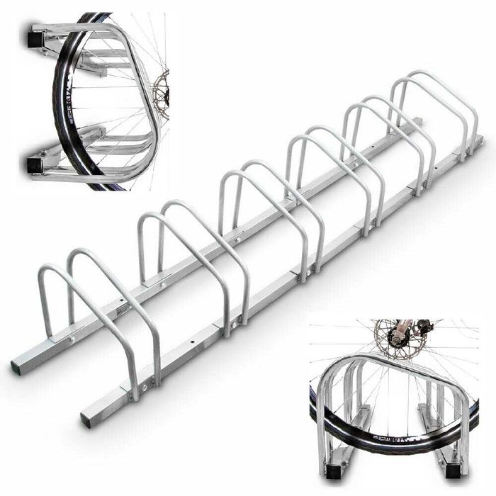 Stojak na rowery 6 stanowisk - montaż pionowy lub poziomy