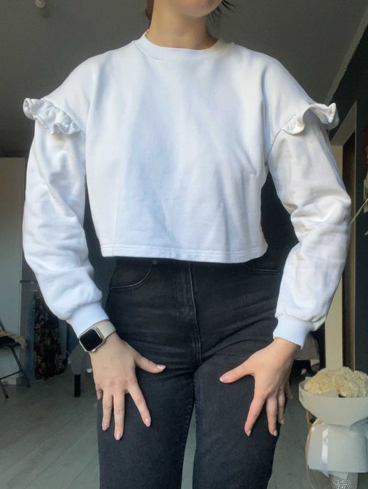 Вкорочений котоновий світшот Jeremy Jean С розмір