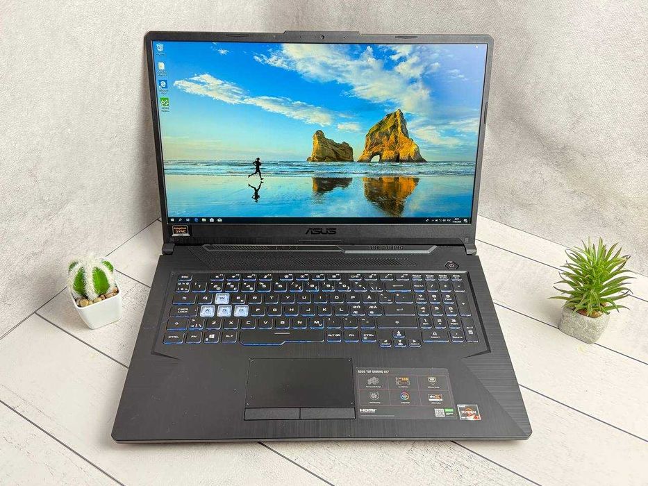 ASUS TUF A17 FX70 Ryzen 7 4800H GTX 1660Ti 16ram ssd 512 120hz