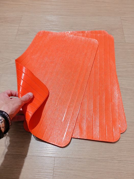 Tapetes de Mesa Laranja Conjunto 3 Peças | Orange Table Placemats Set of 3