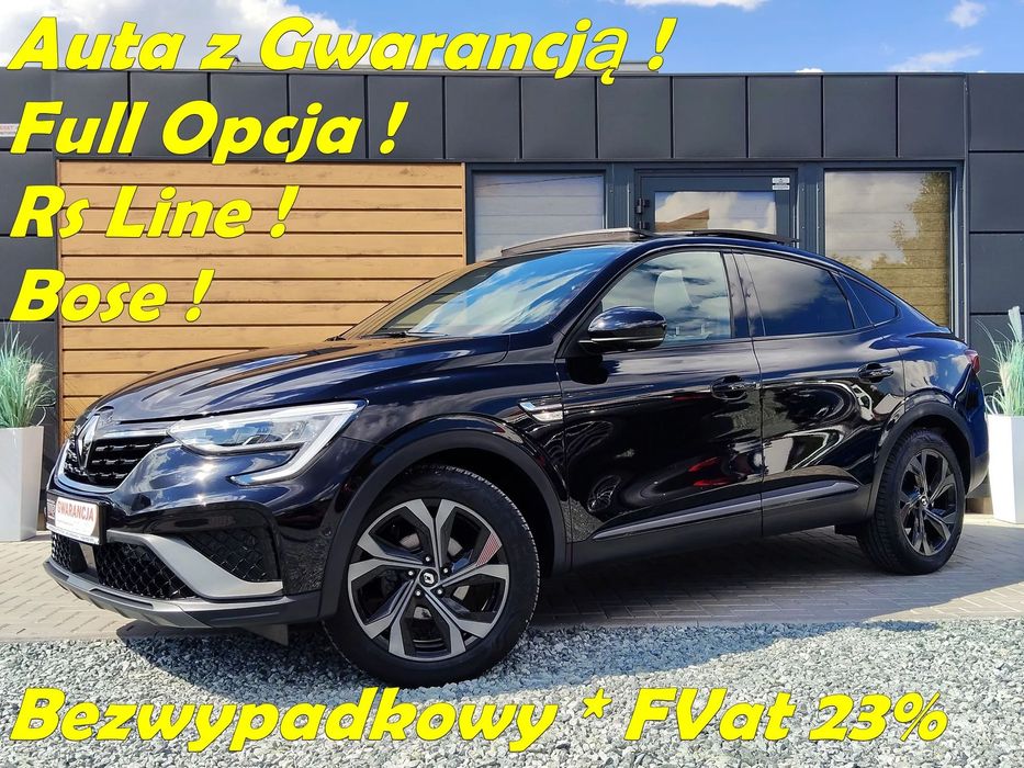 Renault Arkana 1.3Tce160Km*RS Line*Bose*Full Opcja*Panorama*Bezwypadkowy*Gwarancja