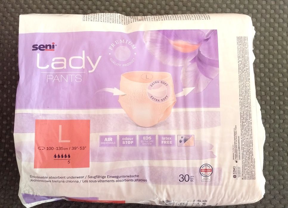 Majtki chłonne L Seni Lady pampersy pieluchomajtki