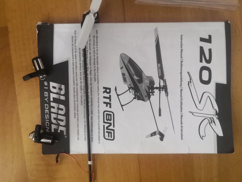 Вертолет E-Flite Blade 120SR - передатчик MLP4DSM канопа лопасти