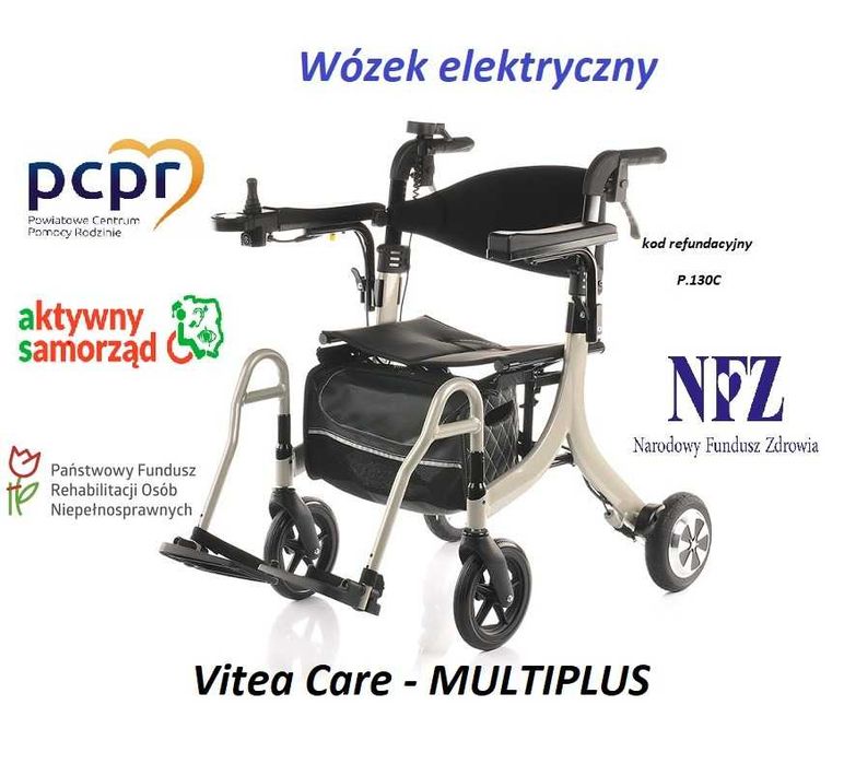 Wózek inwalidzki elektryczny Vitea Care Multiplus, Dofinansowanie NFZ!