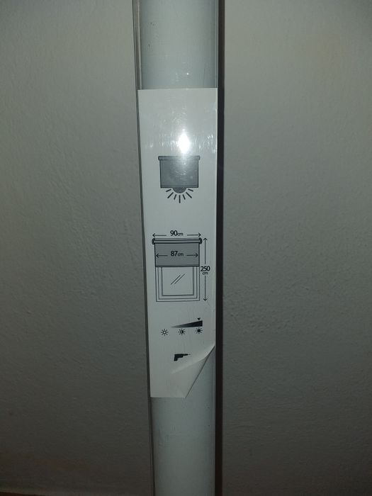 Estore de rolo Branco opaco 0.90x2.50