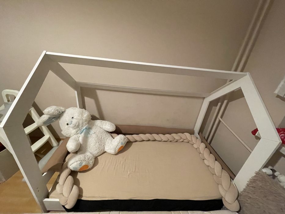 Łóżko dzieciece 160x80 domek