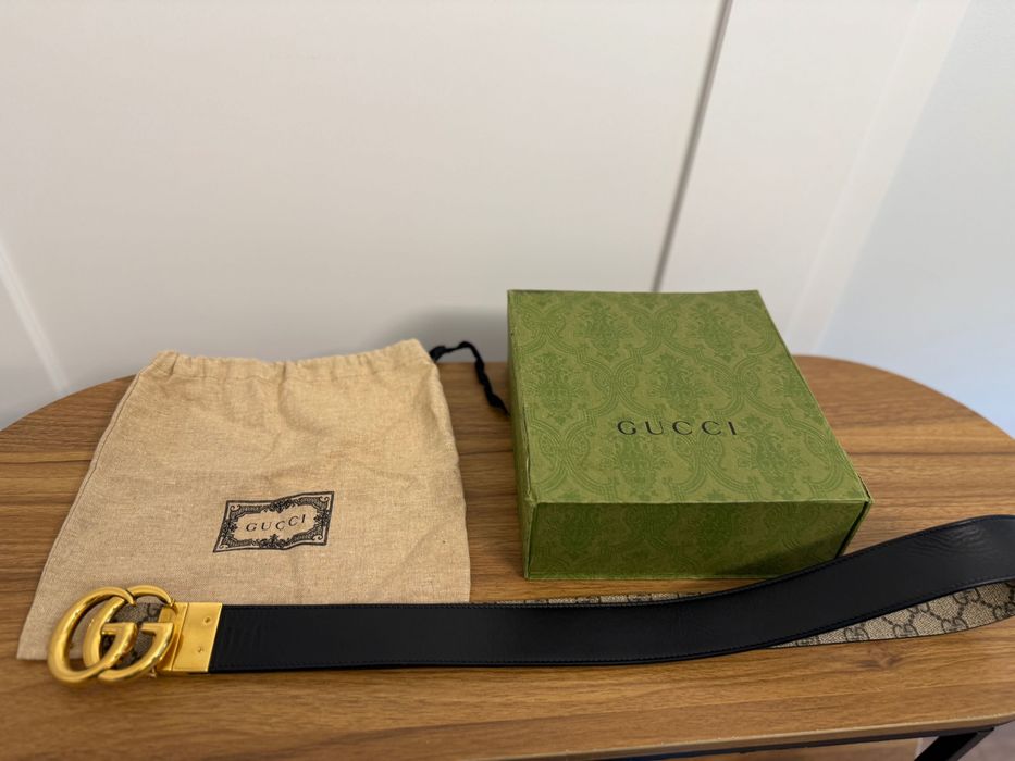 Pasek Gucci dwustronny 115cm oryginalny