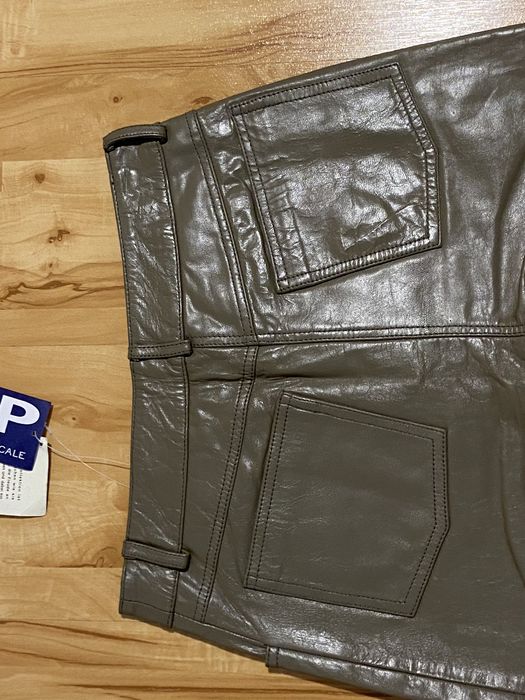 JP XS 34 spodnie skórzane damskie pas70cm brązowe nowe