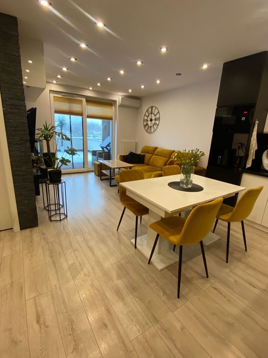 Apartament z garażem i ogródkiem Sobola Biel klimatyzacja 44m2