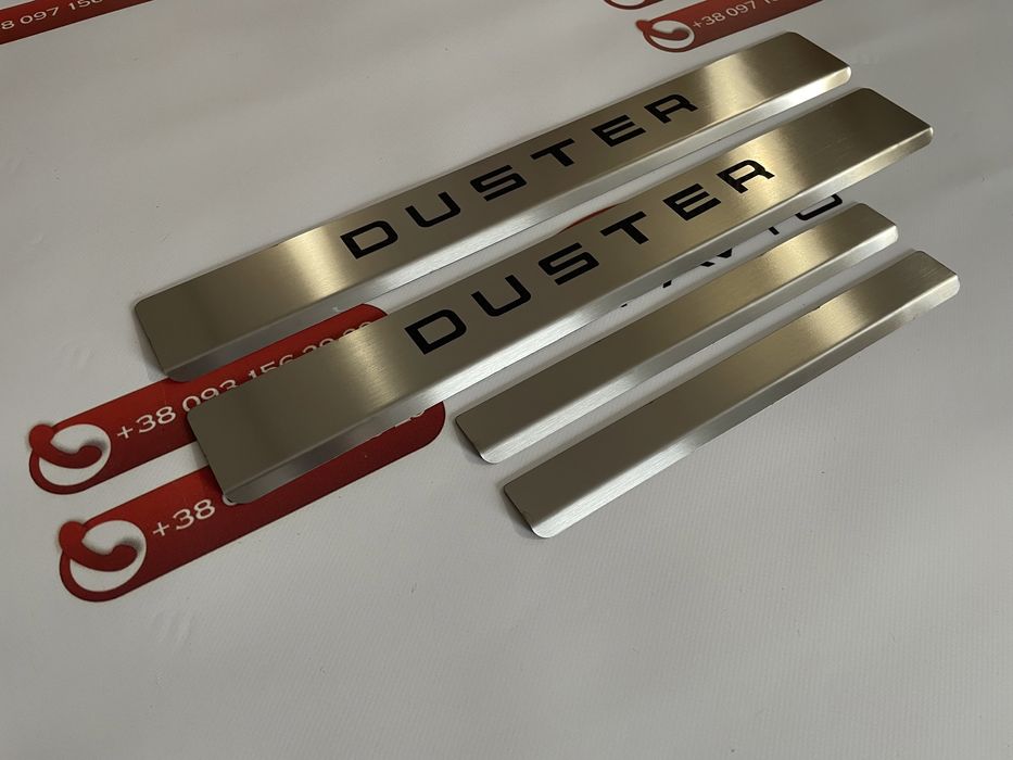 Накладки на пороги Renault Dacia Duster 2 з 2018 р.в. Хром