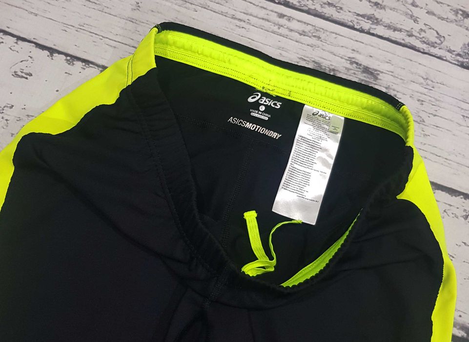 Asics * motiondry * spodnie * legginsy * czarne * męskie * idealne * L