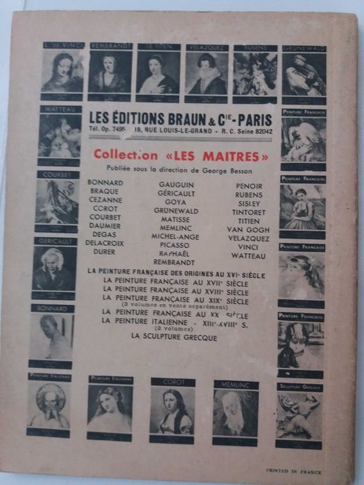 3 Livros da Collection des Maitres -