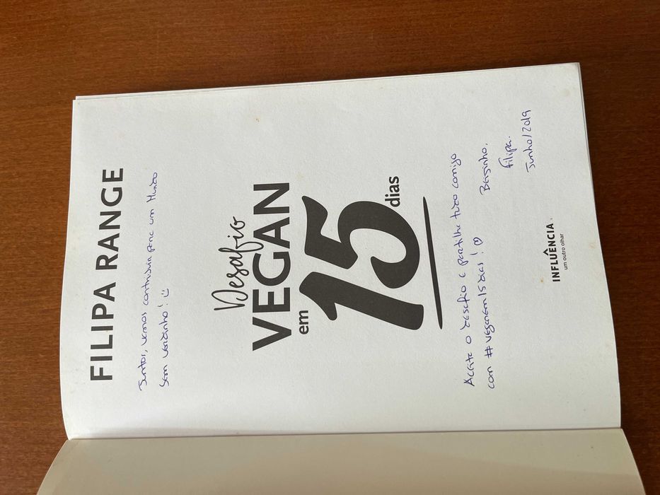 Desafio Vegan em 15 Dias de Filipa Range - Autografado