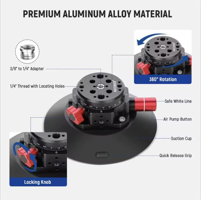 Присоска вакуумна‼️кріплення для камери  Neewer