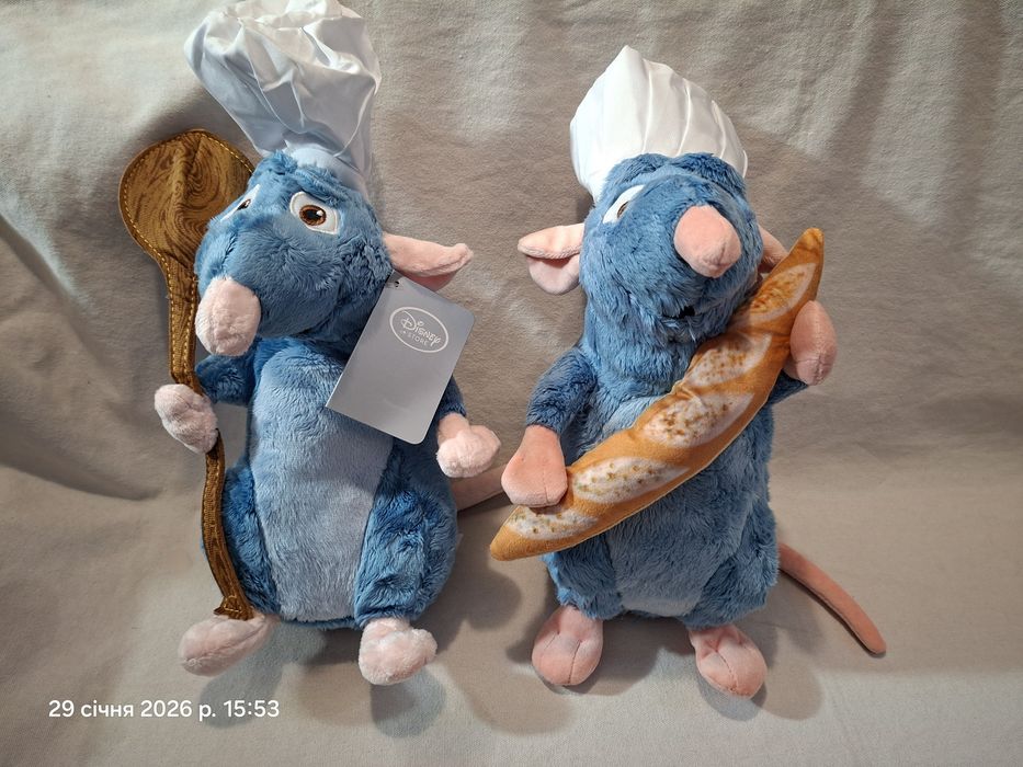 Рататуй 33 см фирменный с батоном и ложкой пиксар дисней