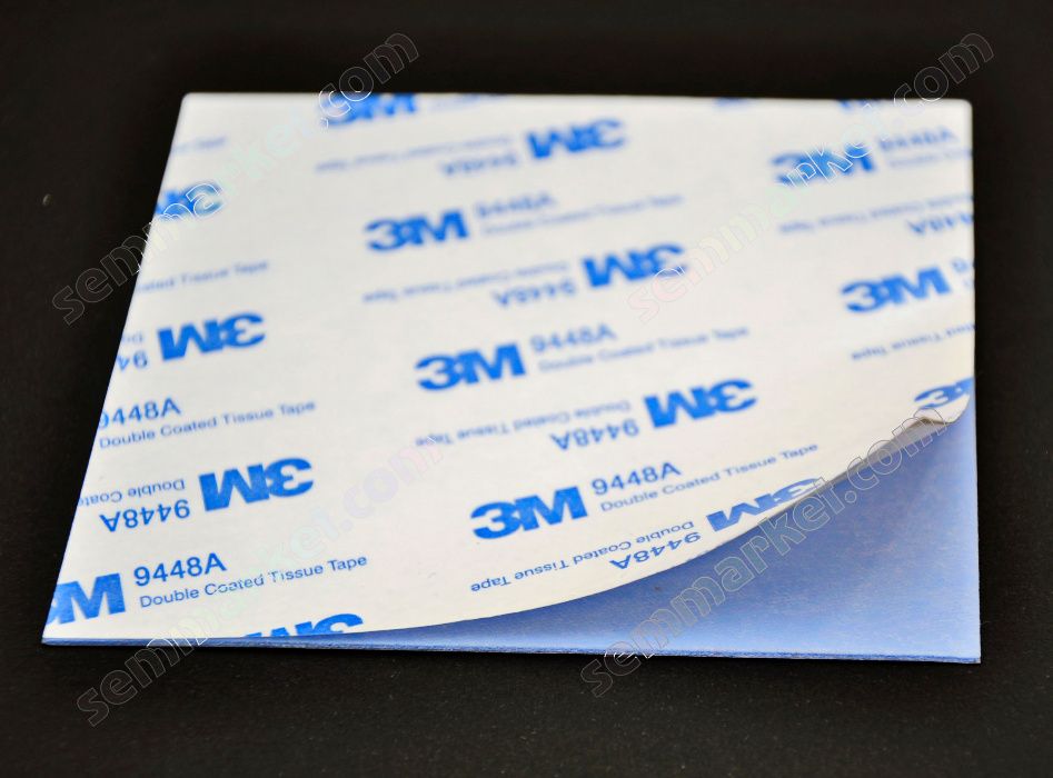 Термопрокладка 3K400 клейкая 1.0-1.5мм 4W синяя клеящаяся липкая