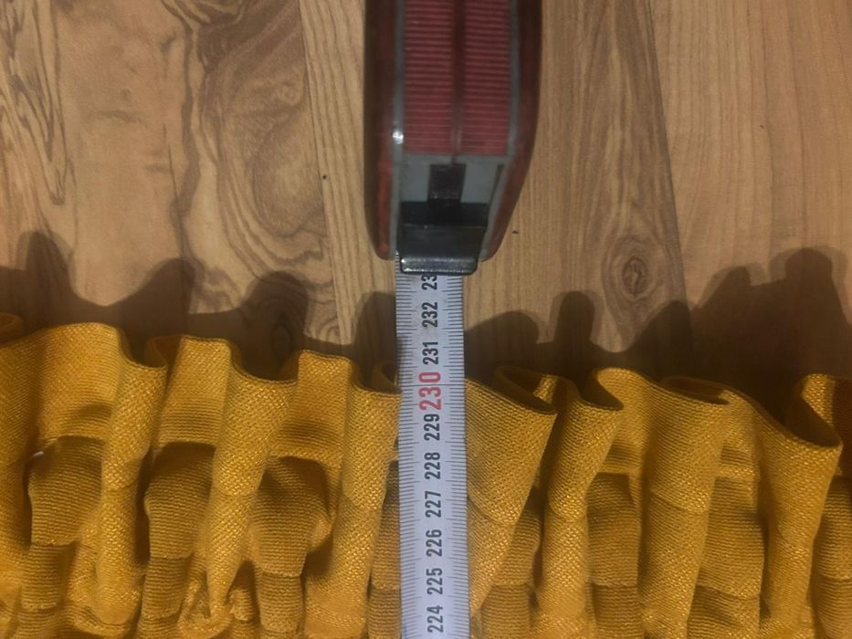 Zasłona 230x133 po zlumarszczeniu