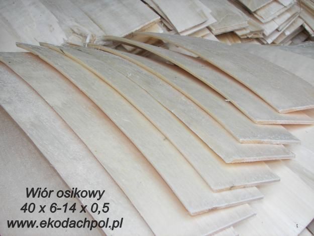 Gont Osikowy Wiór Drewniany Dachy z Gontów Osikowych