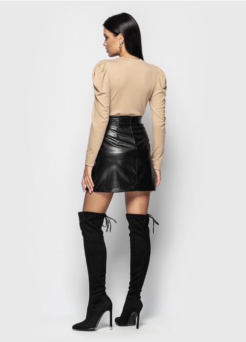 Женская кожаная юбка