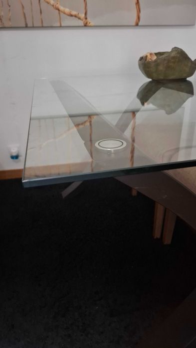 Tampo de mesa em vidro temperado