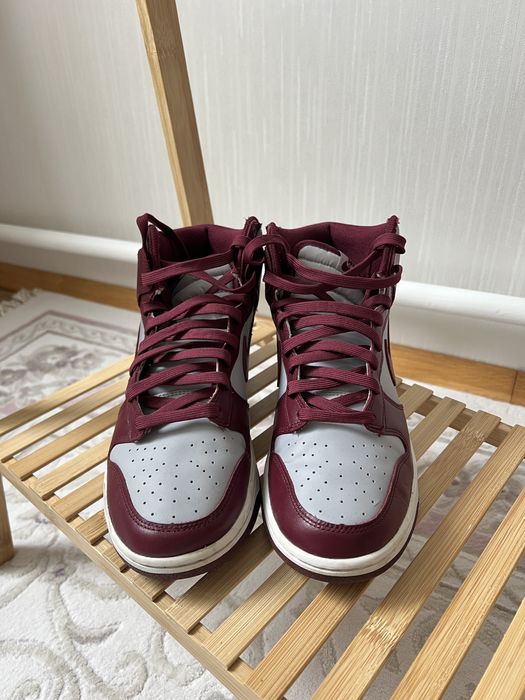 Хайтопи кросівки Nike Dunk High Dark Beetroot Red/Grey