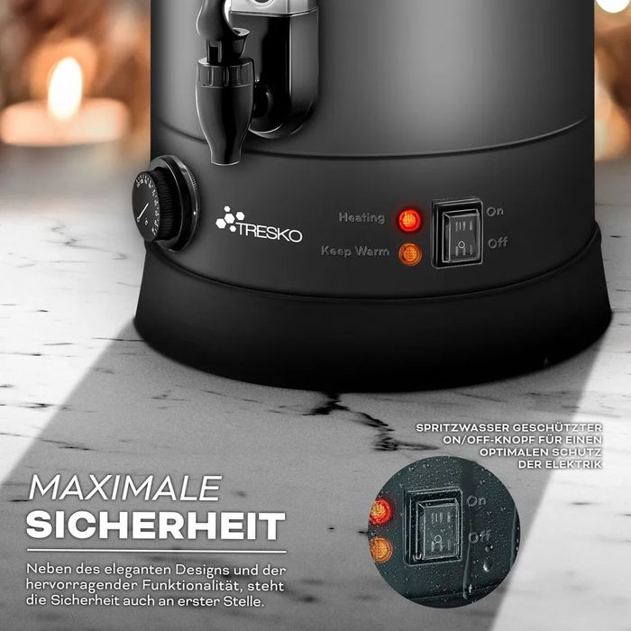 Tresko Czajnik do grzanego wina Grey6.8 L/1500W.