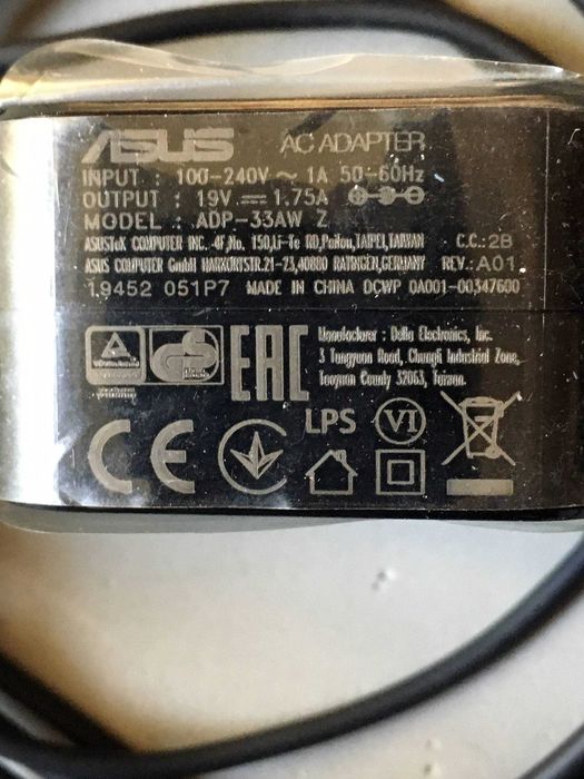 Carregador original ASUS ADP-33AW Z 19v 1.75A