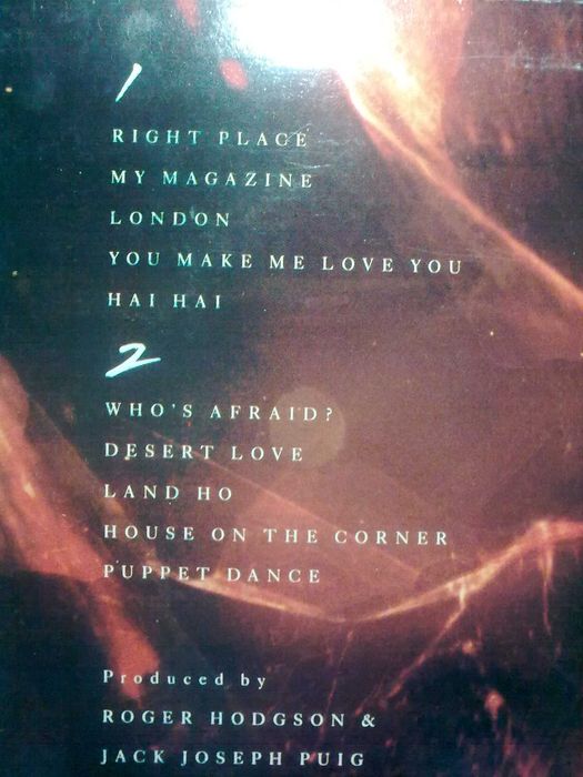 Roger Hodgson "Hai Hai" + Robbie Nevil "Wot's it To Ya"