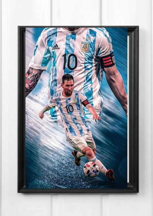 Plakat A4 kodak messi piłka nożna